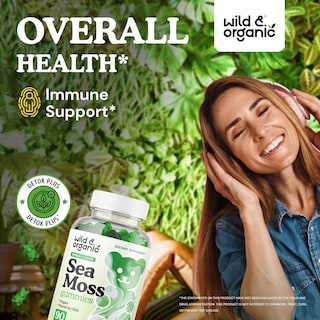 Foto 2 | Foto 2 | Gomitas Sea Moss Wild & Organic De 1600 Mg Con Fucus De 90 Unidades - Venta Internacional.