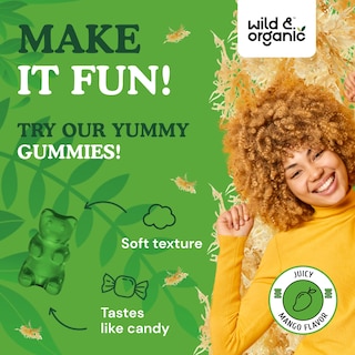 Foto 6 | Foto 6 | Gomitas Sea Moss Wild & Organic De 1600 Mg Con Fucus De 90 Unidades - Venta Internacional.