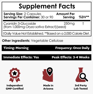 Foto 2 | Foto 2 | Suplemento Nootropics Depot Cianidin 3-glucósido 125 Mg 180 Cápsulas - Venta Internacional.