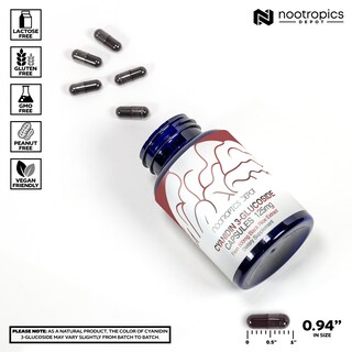 Foto 3 | Foto 3 | Suplemento Nootropics Depot Cianidin 3-glucósido 125 Mg 180 Cápsulas - Venta Internacional.