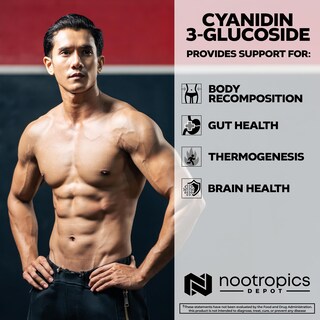 Foto 4 | Foto 4 | Suplemento Nootropics Depot Cianidin 3-glucósido 125 Mg 180 Cápsulas - Venta Internacional.