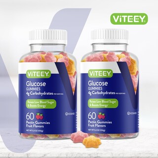 Foto 2 | Foto 2 | Gominolas De Glucosa Viteey 120 Gomitas, Suministro Para 2 Meses, Veganas - Venta Internacional.