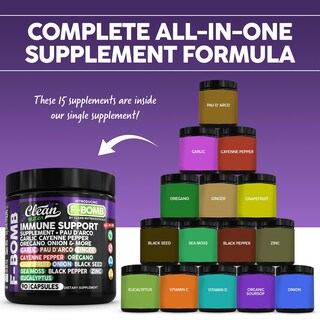 Foto 2 | Foto 2 | Supplement Clean Nutra Organic Inmune Support - Venta Internacional.