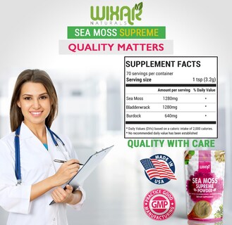 Foto 6 | Foto 6 | Suplemento Wixar Naturals Wixar Wildcrafted Sea Moss Powder - Venta Internacional.