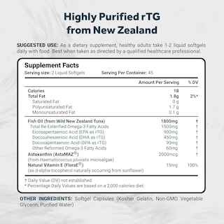 Foto 2 | Foto 2 | Suplemento De Aceite De Pescado Naturalis Ultimate Rtg Omega 3 1800 Mg - Venta Internacional.