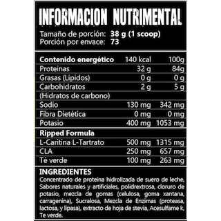 Foto 3 | Foto 3 | Proteína 43 Supplements Ripped Whey Baja en Carb 2.4 kg