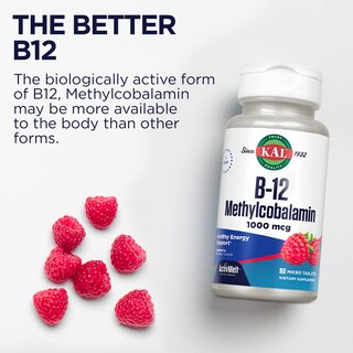 Foto 6 | Foto 6 | Suplemento Kal De Vitamina B12, Metilcobalamina, 1000 Mcg, 90 Tabletas - Venta Internacional.