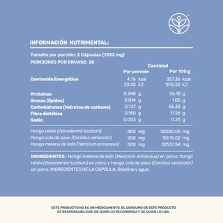 Foto 5 | Foto 5 | Zen Blend Life 360+ 60 Cápsulas Reishi Cola De Pavo