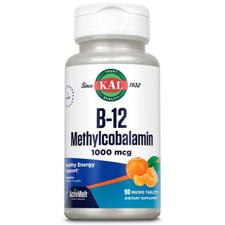Foto 1 | Foto 1 | Suplemento Kal De Vitamina B12, Metilcobalamina, 1000 Mcg, 90 Tabletas - Venta Internacional.