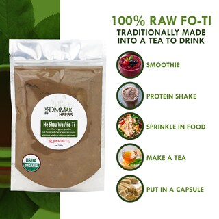 Foto 5 | Foto 5 | Hierbas En Polvo Dimmak Herbs Fo Ti Root He Shou Wu, Bolsa De 112 G - Venta Internacional.