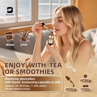 Foto 7 | Foto 7 | Suplemento B Beworths Lion's Mane Mushroom Con Musgo Marino, 60 Ml - Venta Internacional.