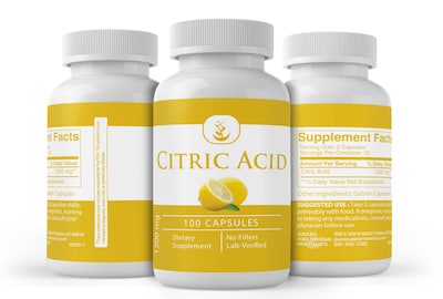 Foto 4 | Foto 4 | Suplemento Dietético Pure Original Ingredients Ácido Cítrico 100 Cápsulas - Venta Internacional.