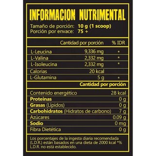 Foto 3 | Foto 3 | Aminoácidos BCAA + Glutamina 750G +75 Servicios 43 Suplementos