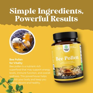 Foto 4 | Foto 4 | Suplemento De Polen De Abeja Artesanal De Natures, 1000 Mg, 90 Porciones - Venta Internacional.