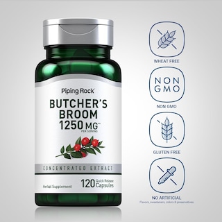 Foto 3 | Foto 3 | Suplemento Piping Rock Butchers Broom 1250 Mg 120 Cápsulas - Venta Internacional.