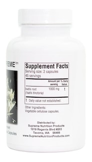 Foto 3 | Foto 3 | Supreme Nutrition Woad Supreme 90 Cápsulas Puras De Raíz De Isatis - Venta Internacional.
