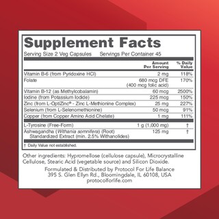 Foto 2 | Foto 2 | Supplement Protocol Ortho Thyroid 90 Cápsulas Vegetarianas - Venta Internacional.