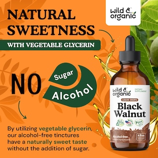 Foto 6 | Foto 6 | Tintura Desintoxicante De Nuez Negra Salvaje Y Orgánica 120 Ml Sin Alcohol - Venta Internacional.