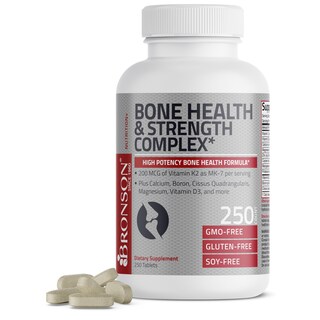Foto 1 | Foto 1 | Suplemento Bronson Bone Health & Strength Complex 250 Comprimidos - Venta Internacional.