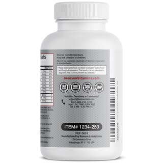 Foto 6 | Foto 6 | Suplemento Bronson Bone Health & Strength Complex 250 Comprimidos - Venta Internacional.
