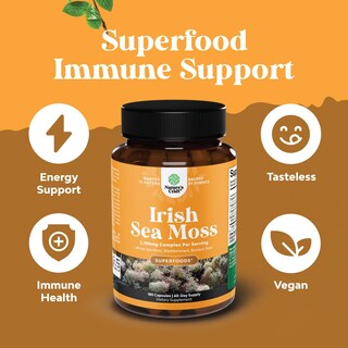 Foto 3 | Foto 3 | Suplemento Natures Craft Organic Irish Sea Moss, 2100 Mg - Venta Internacional.