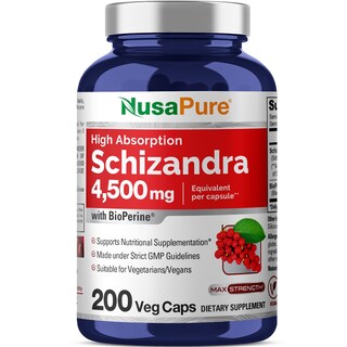 Foto 1 | Foto 1 | Suplemento De Extracto De Bayas De Schizandra De Nusapure, 4500 Mg, 200 Cápsulas - Venta Internacional.