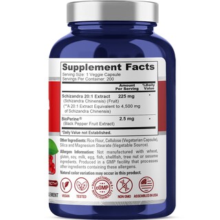Foto 2 | Foto 2 | Suplemento De Extracto De Bayas De Schizandra De Nusapure, 4500 Mg, 200 Cápsulas - Venta Internacional.