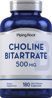 Foto 1 | Foto 1 | Suplemento De Bitartrato De Colina Piping Rock 500 Mg 180 Cápsulas - Venta Internacional.