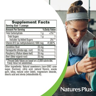 Foto 5 | Foto 5 | Suplemento Natures Plus, Pastillas De Hierbas B12, 1000 Mcg, 30 Unidades - Venta Internacional.