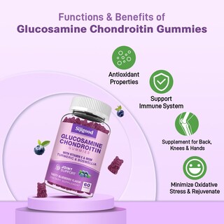 Foto 4 | Foto 4 | Suplemento Sijigood, Gomitas De Glucosamina Y Condroitina, 60 Unidades - Venta Internacional.