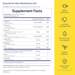 Foto 5 | Foto 5 | Multivitamin Ritual Essential Para Hombres Mayores De 50 Años 60 Cápsulas Veganas - Venta Internacional.