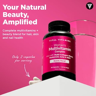 Foto 2 | Foto 2 | Multivitamínico Vital Vitamins Para Mujer Con Multicolágeno 60 Cápsulas - Venta Internacional.