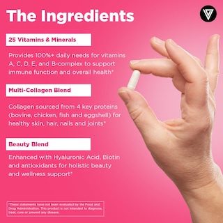 Foto 5 | Foto 5 | Multivitamínico Vital Vitamins Para Mujer Con Multicolágeno 60 Cápsulas - Venta Internacional.