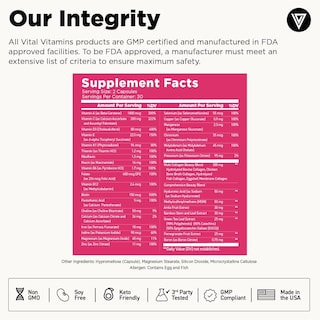 Foto 7 | Foto 7 | Multivitamínico Vital Vitamins Para Mujer Con Multicolágeno 60 Cápsulas - Venta Internacional.