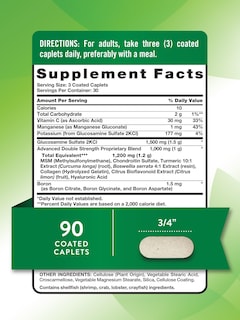 Foto 2 | Foto 2 | Suplemento Nature's Truth De Glucosamina Condroitina Msm 90 Comprimidos - Venta Internacional.
