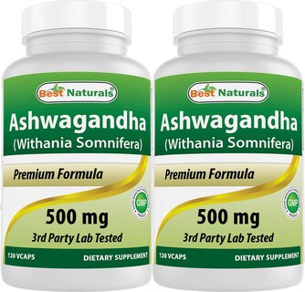 Foto 1 | Foto 1 | Extracto De Ashwagandha Supplement Best Naturals 500 Mg X 120 Cápsulas - Venta Internacional.