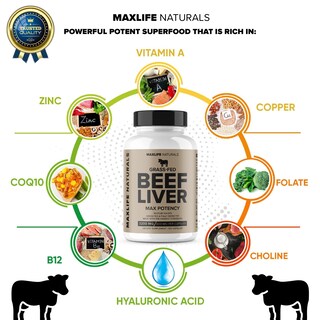 Foto 2 | Foto 2 | Suplemento Maxlife Naturals Hígado De Res Alimentado Con Pasto Desecado - Venta Internacional.