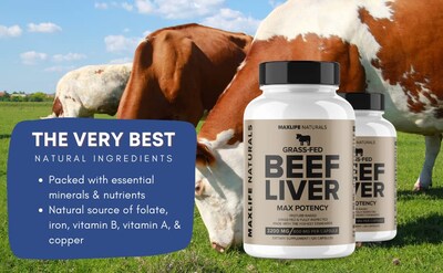 Foto 4 | Foto 4 | Suplemento Maxlife Naturals Hígado De Res Alimentado Con Pasto Desecado - Venta Internacional.