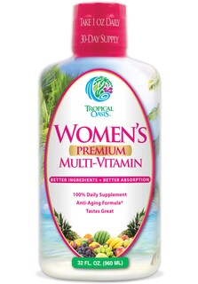 Foto 1 | Foto 1 | Multivitamínico Líquido Tropical Oasis Para Mujer, 32 Dosis, Sin Azúcar - Venta Internacional.