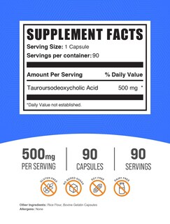 Foto 2 | Foto 2 | Suplemento Bulksupplements.com Tudca 500 Mg 90 Cápsulas - Venta Internacional.