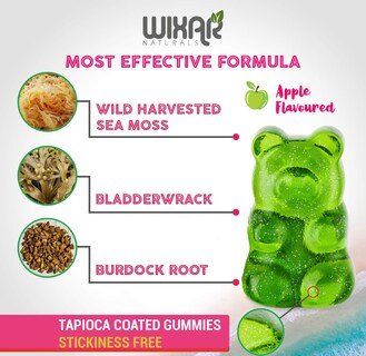 Foto 4 | Foto 4 | Suplementos Wixar Naturals Sea Moss Gomies 60 Gomitas Veganas - Venta Internacional.