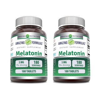 Foto 1 | Foto 1 | Suplemento Amazing Formulas De Melatonina, 5 Mg, 180 Comprimidos X 2 - Venta Internacional.