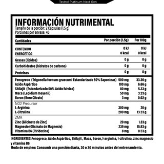 Foto 2 | Foto 2 | Testrol | Platinum Next Gen 7 En 1 | Precursor De No2