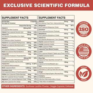 Foto 7 | Foto 7 | Suplemento Multivitamínico Liposomal Sambugra Para Mujeres, 50 O Más De 60 Cápsulas - Venta Internacional.