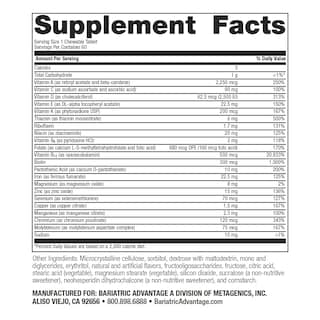 Foto 2 | Foto 2 | Multivitamínicos Masticables Bariatric Advantage High Adek Con Hierro - Venta Internacional.