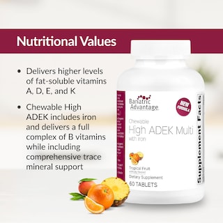 Foto 5 | Foto 5 | Multivitamínicos Masticables Bariatric Advantage High Adek Con Hierro - Venta Internacional.