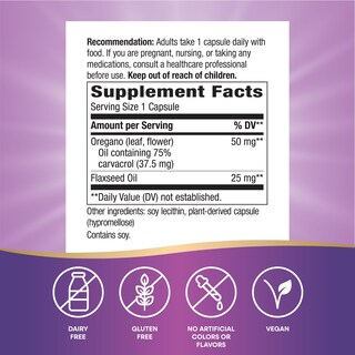 Foto 2 | Foto 2 | Suplemento De Aceite De Orégano Nature's Way, 60 Cápsulas Veganas, Paquete De 2 - Venta Internacional.