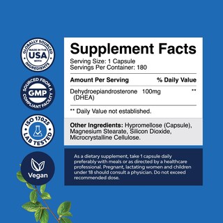 Foto 2 | Foto 2 | Suplemento Natures Craft Dhea 100 Mg Para Hombres Y Mujeres - Venta Internacional.