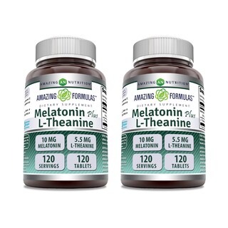 Foto 1 | Foto 1 | Suplemento Amazing Formulas Melatonina 10 Mg + L-teanina 5.5 Mg - Venta Internacional.