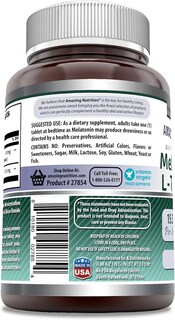 Foto 3 | Foto 3 | Suplemento Amazing Formulas Melatonina 10 Mg + L-teanina 5.5 Mg - Venta Internacional.